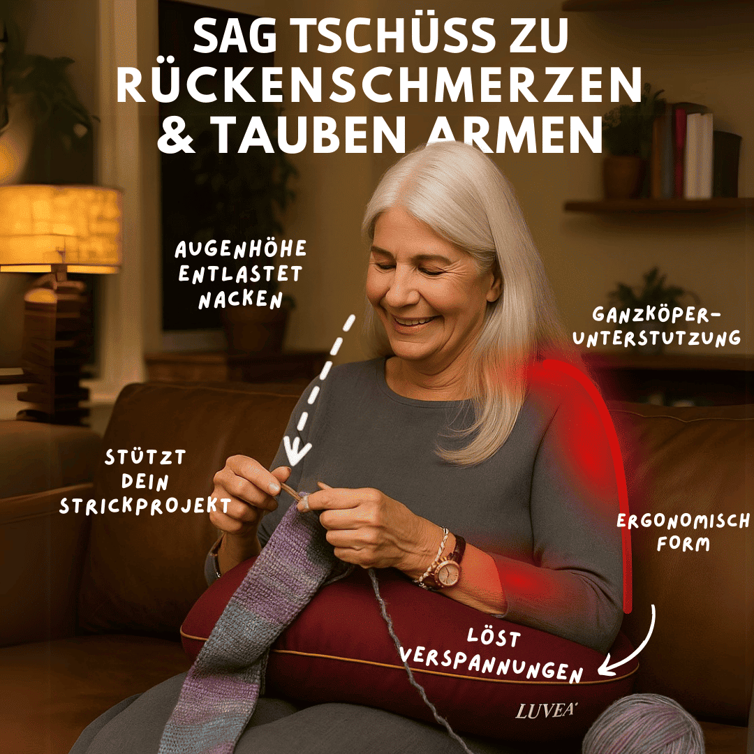 LUVEA® Strickkissen – das Original