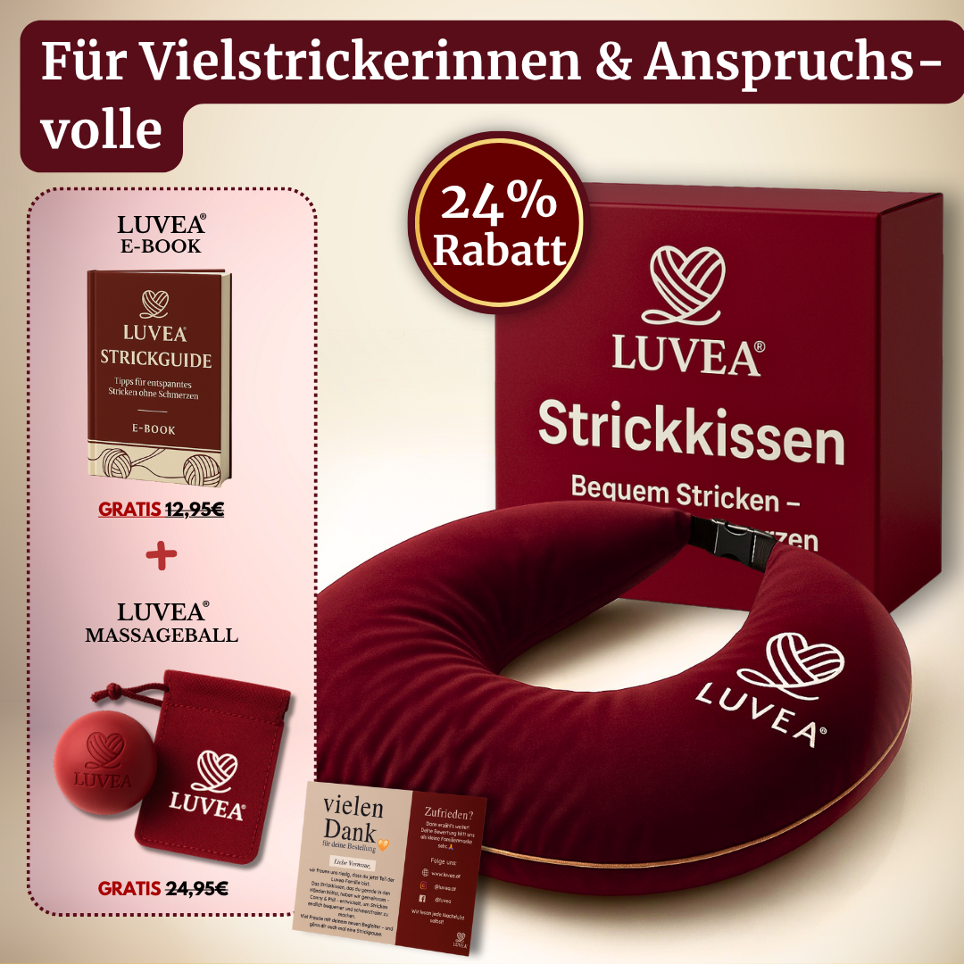 LUVEA® Strickkissen – das Original