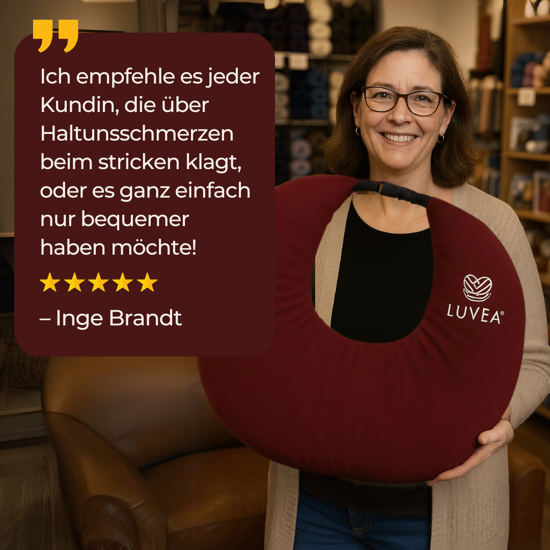 LUVEA® Strickkissen – das Original