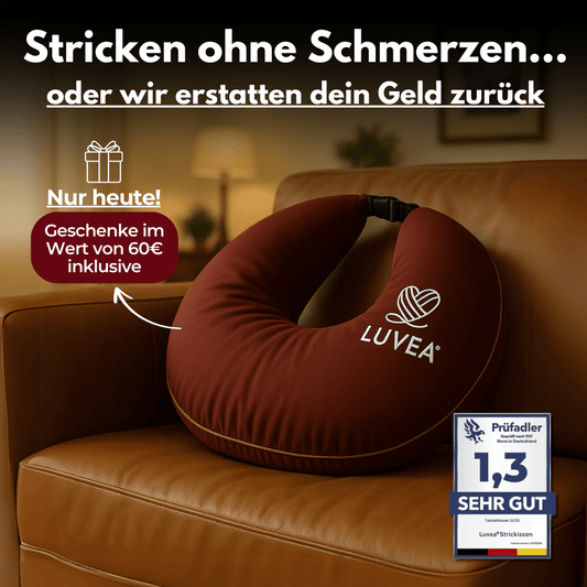 LUVEA® Strickkissen – das Original