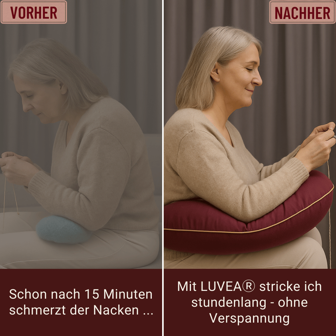 LUVEA® Strickkissen – das Original
